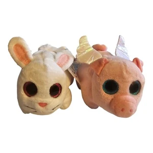 Little Tikes Springlings Bunny And Flying Pig With Wings Toddler Plush Toys - Picture 1 of 3