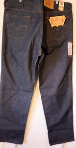 New Men's Levi's 501xx Button Fly Original Fit Dark Wash 46 X 34 Shrink to fit - Picture 1 of 6