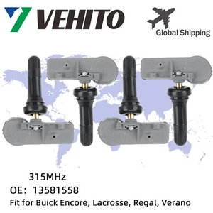 VEHITO 4PCS TPMS Tire Pressure Sensor For Buick Encore Lacrosse Regal Verano - Picture 1 of 3