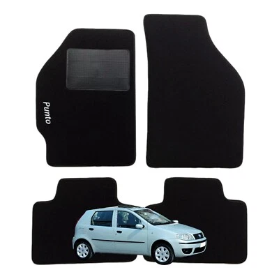 Set Tappeti/Tappetini Moquette Adatti per FIAT Punto dal 1999 - (senza Attacchi) - Image 1 of 4