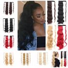 Body Wave Long Hollywood Wave Ponytail Synthetic Ponytail Hairpiece  Women