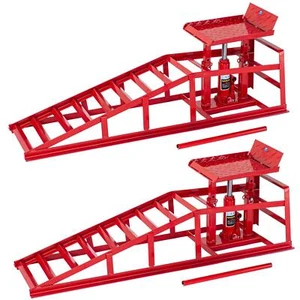 A.T Steel Car Ramps With Jack 2PCs