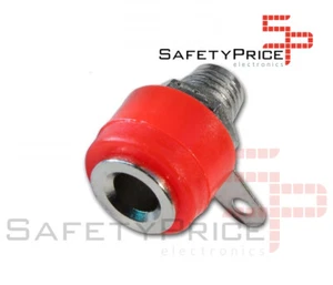 Conector banana hembra 4mm color rojo electronica arduino - Imagen 1 de 1