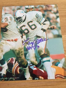 Dolphins Larry Little signed 8x10 with COA pose 2 - Picture 1 of 1