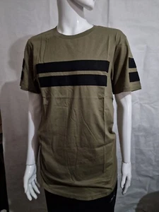 LAFAMILLIA KHAKI MEN'S TSHIRT LARGE COTTON - ESSEX DESIGNER BRAND - Picture 1 of 5