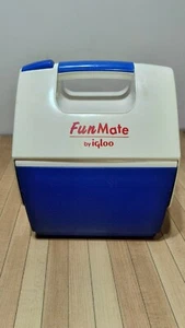 Fun Mate Igloo Cooler/Lunch Red/White/Blue - Mini Small Personal Rare - Picture 1 of 9