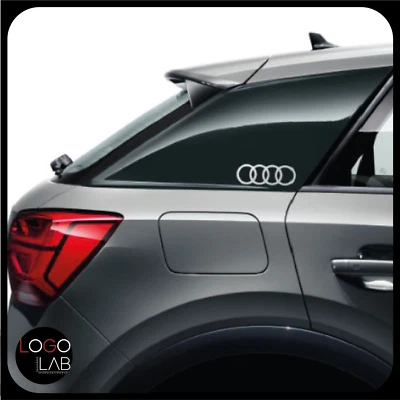 KIT 2 ADESIVI AUDI per montante posteriore 2 pezzi q3 q5 q7 q8 a1 a3 a4  - Immagine 1 di 4