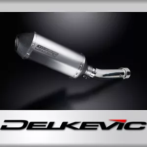 Aprilia Tuono 2003-2004 Delkevic Slip On 10" X-Oval Titanium Exhaust Muffler Kit - Foto 1 di 5