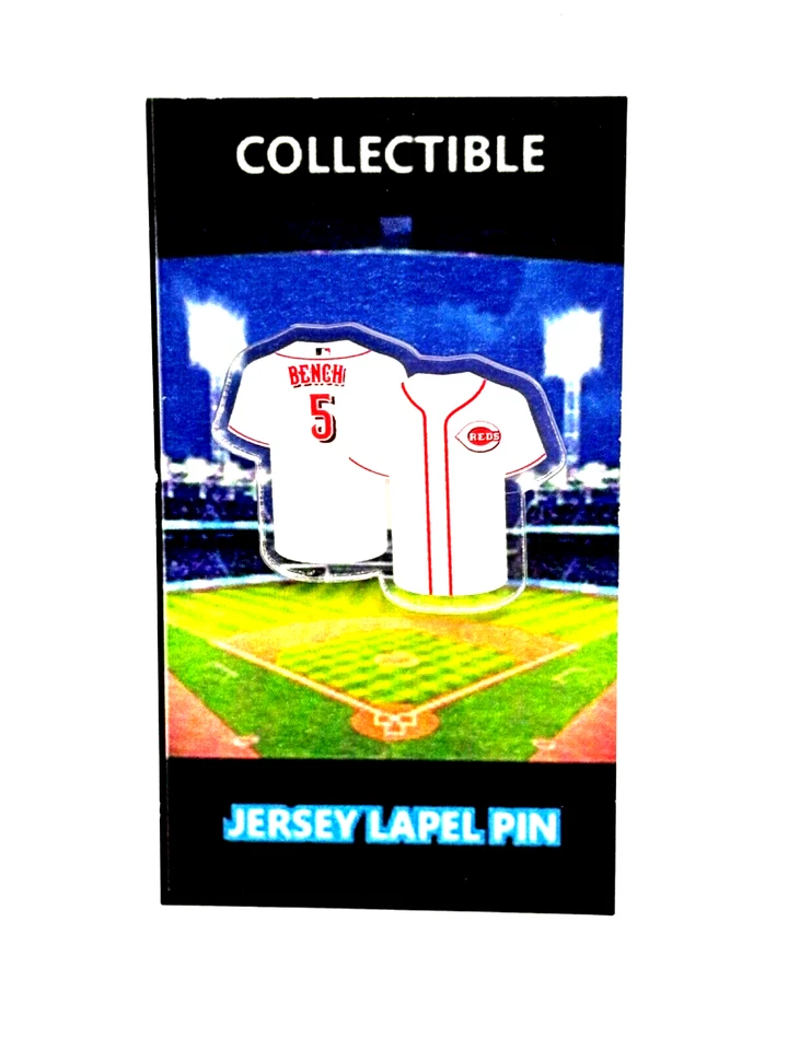 Cincinnati Reds Johnny Bench jersey lapel pin-Classic BRM Collectable - Image 1 of 1