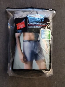 Hanes 4 Tagless Boxer Briefs Comfortflex Waistband Assorted Colors New NIP Small - Picture 1 of 11