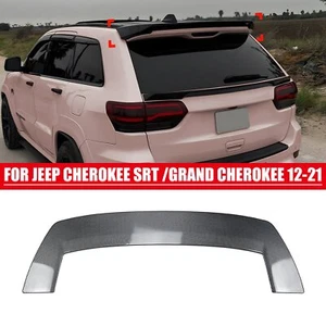 For Jeep Grand Cherokee 2012-2021 Carbon Look SRT Rear Roof Spoiler - Picture 1 of 9