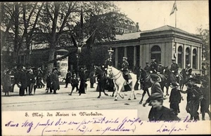Ak Wiesbaden in Hessen, Kaiser Wilhelm II., Kaiserbesuch - 3987589 - Picture 1 of 2