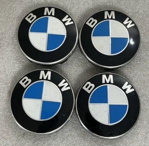 BMW GENUINE FACTORY ORIGINAL CENTER CAPS 6783536-03  SET OF 4 - Picture 1 of 9