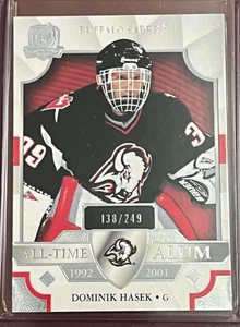 Dominik Hasek All Time Alum /249 2021-22 La Coppa #ATA-DH- Sciabole - Foto 1 di 2