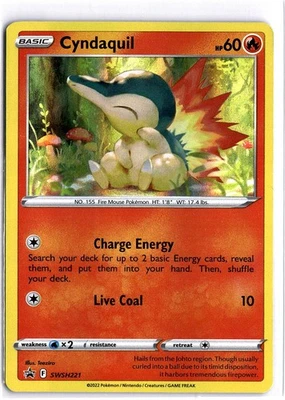 Cyndaquil - Promo SWSH: Sword & Shield Promo Cards SWSH221 MP - Image 1 of 2
