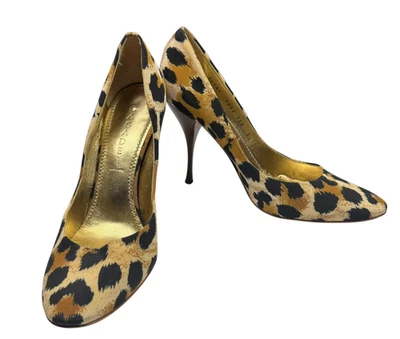 Zapatos de tacón Casadei de leopardo Italia para mujer talla 9 EE. UU. 40 UE Foto 1 de 4