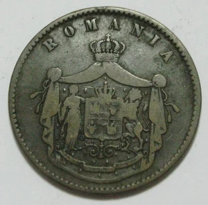 ZALDI2010 - RUMANIA , 10 BANI DE 1867 - Picture 1 of 2