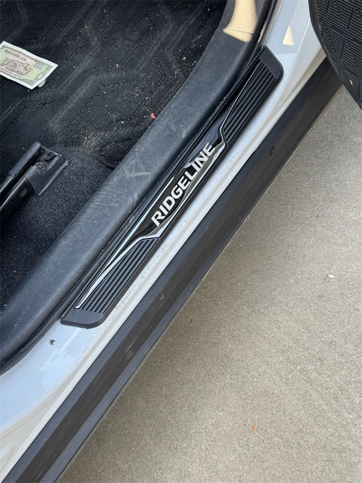 Para Honda Ridgeline Accesorios Protector de umbral de puerta de coche Placa de desgaste Tira de moldura R Foto 1 de 4