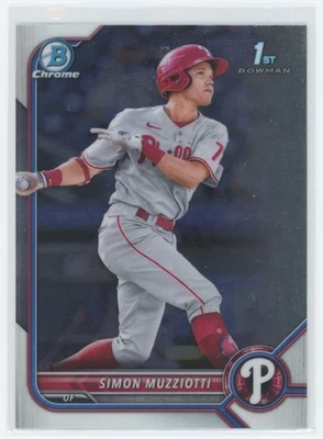 2022 Bowman Chrome Prospects Simon Muzziotti #BCP-40 TS1 - Image 1 of 2