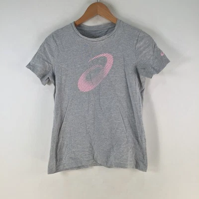 Asics Mujer Camiseta Talla S Gris Manga Corta Cuello Redondo Algodón 124705 Foto 1 de 4