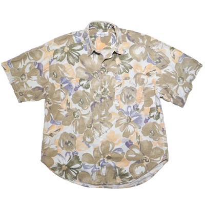 Vtg GUESS Georges Marciano Shirt XL Hawaiian Button Up Short Sleeve Cotton USA - Image 1 of 4