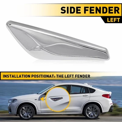 Para 2016 2015 X4 2017 BMW cromo F26 guardabarros delantero lado izquierdo acabado conductor Foto 1 de 4