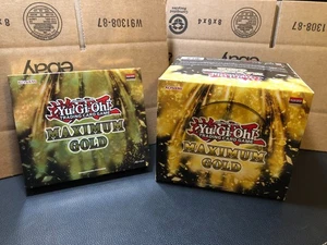 YUGIOH MAXIMUM GOLD CASE EMPTY PLUS EXTRA MINI BOX *NO CARDS* GOOD DISPLAY - Picture 1 of 7