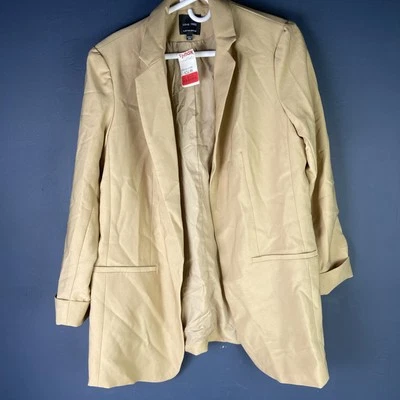 Blazer Love Tree Mujer Tostado Talla XL Frente Abierto Chaqueta Oficina Ropa de Trabajo Nuevo con Etiquetas Foto 1 de 4