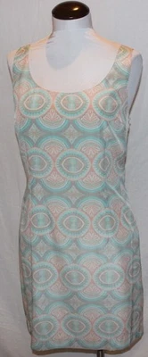 NUEVO Vestido de Poliéster Sedoso Melocotón y Menta Interesante Espalda Abierta Talla Grande Foto 1 de 4