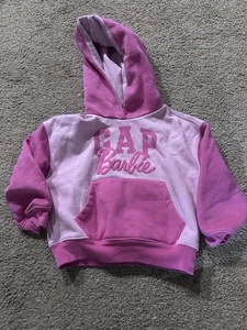 Gap BARBIE Girls Hooded Sweatshirt Size XS 4-5 - Picture 1 of 6