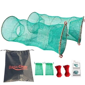 Crab Trap Bait Lobster Crawfish Shrimp Portable Folded Cast Net Collapsible F... - Picture 1 of 6