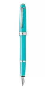 Cross Bailey Light Fountain Pen Med Pt Polished Teal Resin New In Box AT0746-6m - Picture 1 of 3