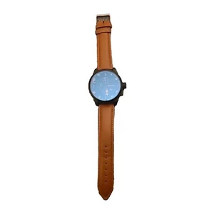 CURREN Men's Wrist Watch (Brown Leather Strap, Stainless Steel, Water Resistant) - Picture 1 of 4
