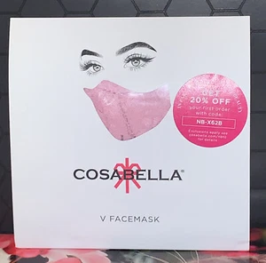 Máscara facial plisada COSABELLA PETUNIA (rosa) ENCAJE Nunca digas nunca en V nueva - Imagen 1 de 2