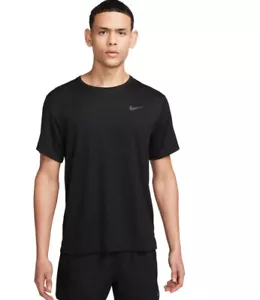 Nike Pro Men's Dri-Fit Short Sleeve UV Training Shirt (Black/Grey) CZ1181-011 - Picture 1 of 4