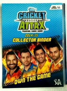 IPL TOPPS 2014 /15 CRICKET ATTAX CARD COLLECTORS BINDER 192 KARTEN + 1 LE, PITCH - Bild 1 von 12