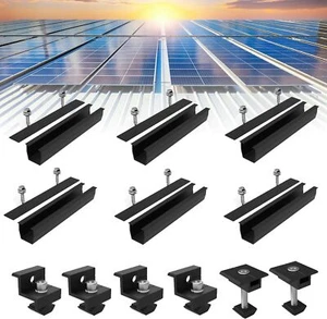 Solar Montageschie Set Solarpanel Photovoltaikschiene Trapezblech Alu Halterung - Bild 1 von 18