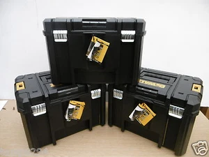 3 x DEWALT DEEP TSTAK STORAGE TOOL CARRYING CASES - Picture 1 of 2