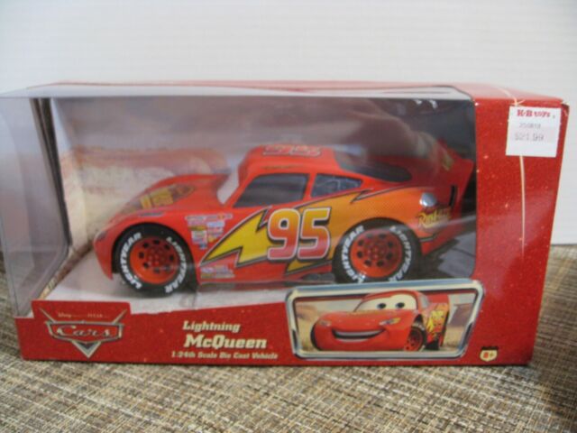 Lightning McQueen w/ Extra Wheels, Disney Pixar Cars - Jada Toys 97751 -  1/24 Scale Diecast Car