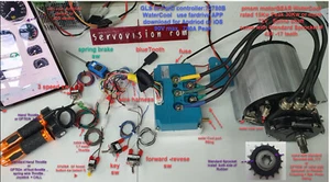 PMSM motor 15Kw peak30Kw Gear WaterCool_GLcontroller72780 waterCool, wire,SW kit - Foto 1 di 17