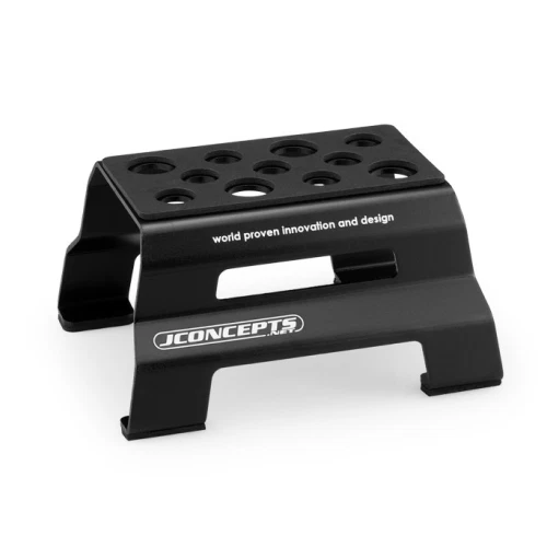 JConcepts Metal Car Stand, Black, Fits 1/10 & 1/8 Vehicles 2903-2 - Image 1 of 1