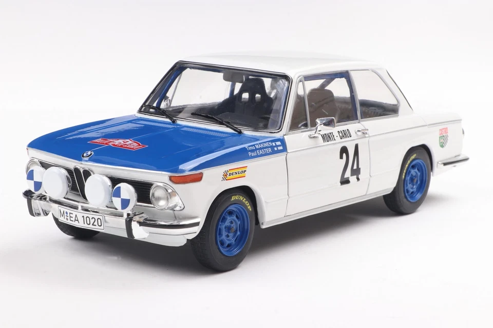1:18 BMW 2002 TII #24 Blanc Solido - Photo 1/1