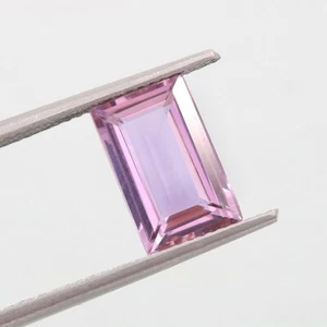 Natural Ceylon Flawless Light Pink Sapphire Emerald Loose Cut Gemstone 8.15 Ct - Picture 1 of 4