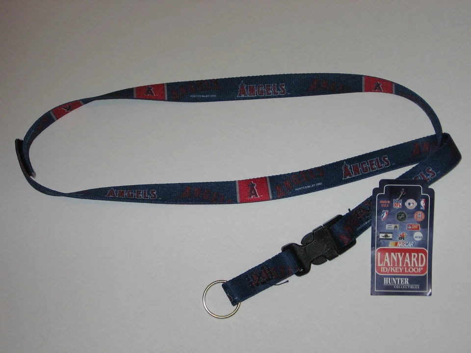 Anaheim Angels Lanyard Keychain w/ 'Hook & Loop' Breakaway Fastener FREE S&H!! - Image 1 of 1