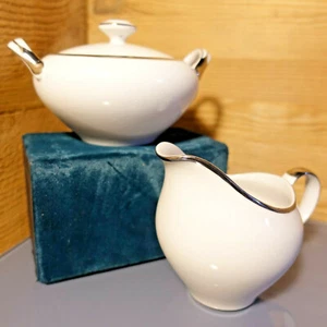 Cream and Sugar Set Moderne by Harmony House Made in Japan Swanky Barn - Picture 1 of 12