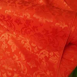 1Meter X 1.1Meter Brocade Silk Viscose Coral Jacquard Natural Silk Fabric Kimono - Bild 1 von 6