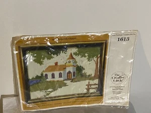 LAKESIDE CHAPEL COUNTED CROSS STITCH EMBROIDERY KIT 8X10 CREATIVE - Picture 1 of 6
