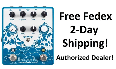 New Earthquaker Devices Avalanche Run V2 Reverb Delay Guitar Effects Pedal - Image 1 of 4