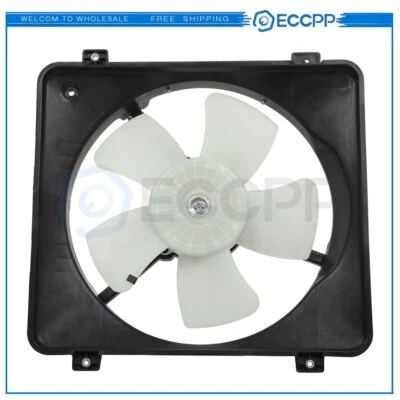 Conjunto de ventilador de refrigeración condensador de aire acondicionado para Honda Civic 1996 1997 1998 674-59358B Foto 1 de 4