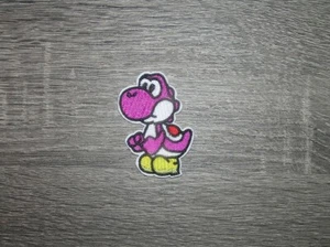 Yoshi Purple Super Mario Game Series Embroidered Iron On Patch 1.75" x 2.25" - Picture 1 of 2